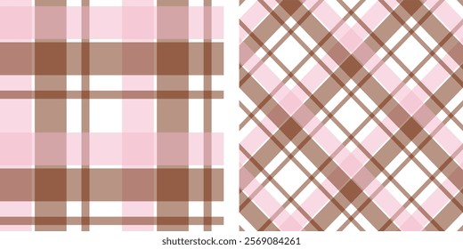  Seamlesscheckered plaid fabric pattern with alternating dark and light shades, suitable for textile design, backgrounds, and fashion applications.