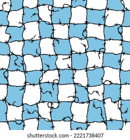 seamlessly continuous barbed wire pattern,