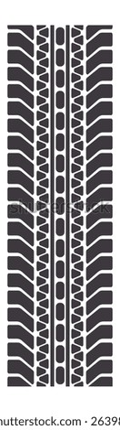 Seamlessly creating a vertical tire track pattern, offering a graphic and dynamic composition perfect for automotive themed designs and backgrounds in various projects