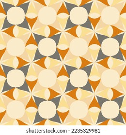  Seamlessly pattern. Symmetric abstract wallpaper. Digital paper, textile print. Vector illustration.