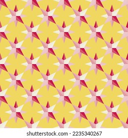 Seamlessly pattern. Symmetric abstract wallpaper. Digital paper, textile print. Vector illustration.