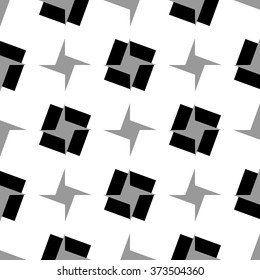 Seamlessly repeatable abstract geometric pattern, background. Editable vector.