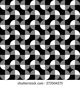 Seamlessly repeatable abstract geometric pattern, background. Editable vector.
