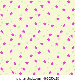 Seamlessly repeatable abstract pattern of stars / Modern Geometric Star Pattern on yellow background /Seamless pattern with stars background,vector eps.10