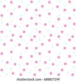 Seamlessly repeatable abstract pattern of stars / Modern Geometric Star Pattern background