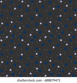 Seamlessly repeatable abstract pattern of stars / Modern Geometric Star Pattern on black background /Seamless pattern with stars background,vector eps.10
