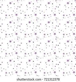 Seamlessly repeatable abstract pattern of stars / Modern Geometric Star Pattern background