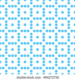 Seamlessly repeatable dotted, polka dot pattern. Pattern with mosaic of circles. 