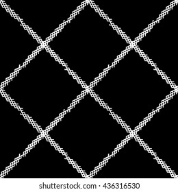 Seamlessly repeatable geometric pattern, abstract monochrome background, texture