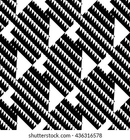 Seamlessly repeatable geometric pattern, abstract monochrome background, texture