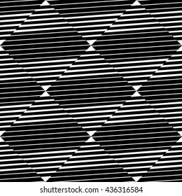 Seamlessly repeatable geometric pattern, abstract monochrome background, texture
