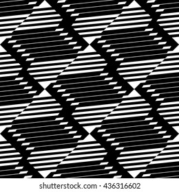 Seamlessly repeatable geometric pattern, abstract monochrome background, texture