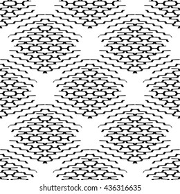 Seamlessly repeatable geometric pattern, abstract monochrome background, texture
