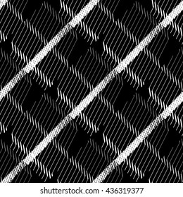 Seamlessly repeatable geometric pattern - Abstract monochrome background, texture