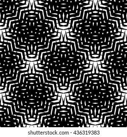 Seamlessly repeatable geometric pattern - Abstract monochrome background, texture