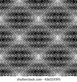 Seamlessly repeatable geometric pattern - Abstract monochrome background, texture