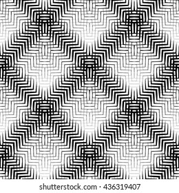 Seamlessly repeatable geometric pattern - Abstract monochrome background, texture