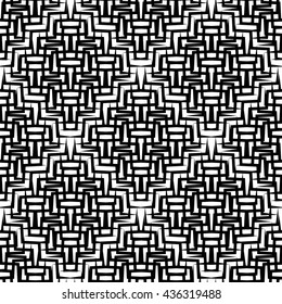 Seamlessly repeatable geometric pattern - Abstract monochrome background, texture