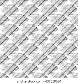 Seamlessly repeatable geometric pattern - Abstract monochrome background, texture