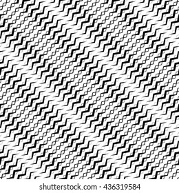 Seamlessly repeatable geometric pattern - Abstract monochrome background, texture