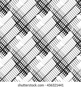 Seamlessly repeatable geometric pattern - Abstract monochrome background, texture