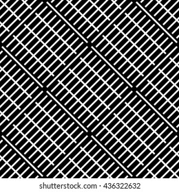 Seamlessly repeatable geometric pattern - Abstract monochrome background, texture