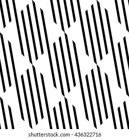Seamlessly repeatable geometric pattern - Abstract monochrome background, texture