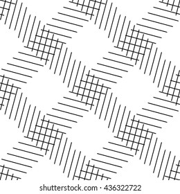Seamlessly repeatable geometric pattern - Abstract monochrome background, texture