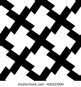 Seamlessly repeatable geometric pattern - Abstract monochrome background, texture