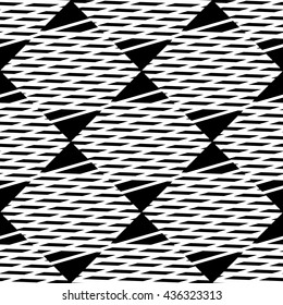 Seamlessly repeatable geometric pattern - Abstract monochrome background, texture