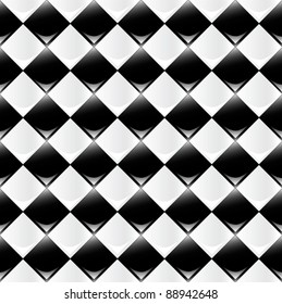 A seamlessly repeatable glossy checkered pattern. Eps 10 Vector.