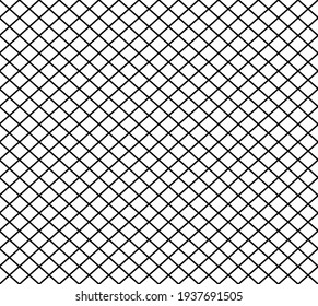 Seamlessly repeatable grid, mesh, lattice pattern, background. Grating, trellis, and grille vector texture