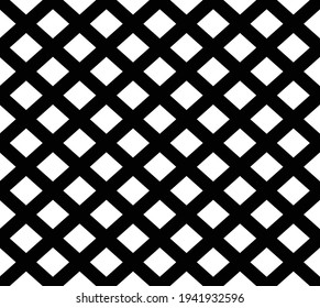 Seamlessly repeatable grid, mesh, lattice pattern, background. Grating, trellis, and grille vector texture