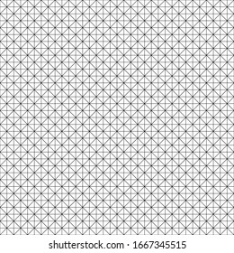 Seamlessly repeatable, intersected diagonal, oblique, slanted lines graph paper pattern. Slope, skew grid, mesh. Draft, drawing and plotting paper texture