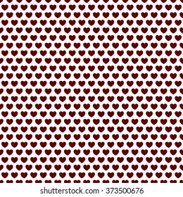 Seamlessly repeatable pattern, background with heart shapes