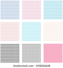 Seamlessly repeatable shapes pattern, background, and texture. Vector