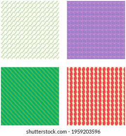 Seamlessly repeatable shapes pattern, background, and texture. Vector