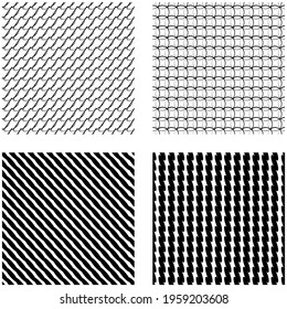 Seamlessly repeatable shapes pattern, background, and texture. Vector