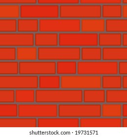 Seamlessly Vector Bricken Wall Stock Vector (Royalty Free) 19731571 ...