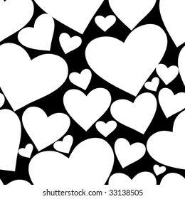 Seamlessly vector wallpaper valentine with hearts