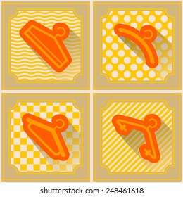 seamlles background with hangers  for your design 