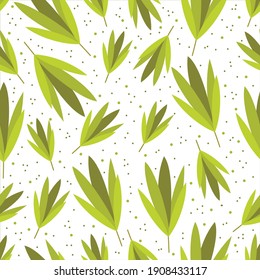 Hojas de manzana de fondo. Hojas verdes sin soldadura, imprimiendo en papel, papel pintado, cubiertas, textiles, tejidos, para decoración.