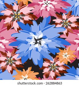 Seamples Flower illustration  Floral Pattern Texture Art