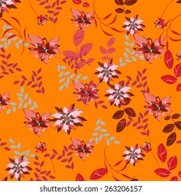 Seamples Flower illustration  Floral Pattern Texture Art