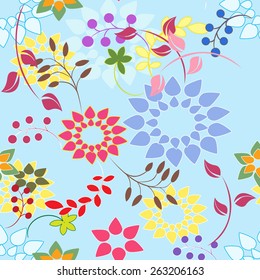 Seamples Flower illustration  Floral Pattern Texture Art