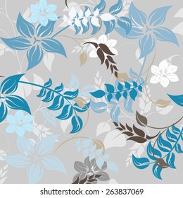 Seamples Flower illustration  Floral Pattern Texture Art