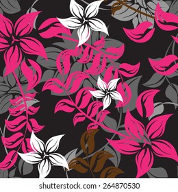 Seamples Flower illustration  Floral Pattern Texture Art