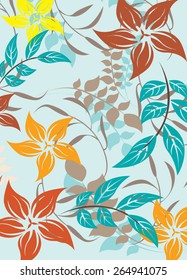 Seamples Flower illustration  Floral Pattern Texture Art