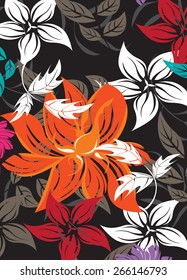 Seamples Flower illustration  Floral Pattern Texture Art