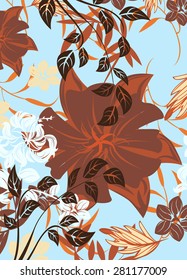 Seamples Flower Pattern 